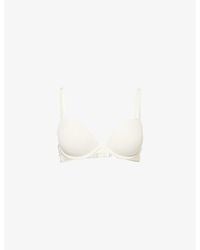 Calvin Klein - Atttraction Push-Up Plunge Stretch-Woven Bra - Lyst