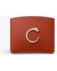 Cartier - Panthère De Simple Leather Card Holder - Lyst