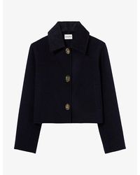 Claudie Pierlot - Boxy-Fit Corduroy Wool-Blend Jacket - Lyst