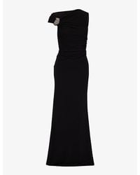 Alexander McQueen - Crystal-embellished Slim-fit Woven Maxi Dress - Lyst