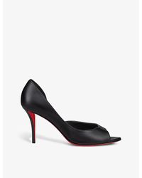 Christian Louboutin - Apostropha 80 Pointed-toe Leather Courts - Lyst
