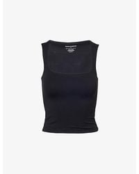 The Couture Club - Sculpt Scoop-Neck Stretch-Woven Top - Lyst