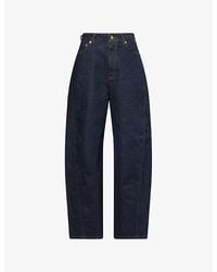 Givenchy - Cocoon Barrel-Leg Denim Trousers - Lyst