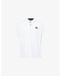 Malbon - Performance Mesh Paneled Woven Polo T-Shirt - Lyst