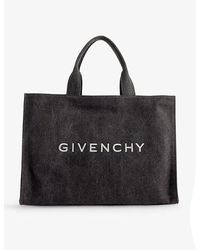 Givenchy - G-tote Branded Cotton-blend Canvas Tote Bag - Lyst