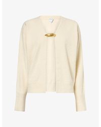 Bottega Veneta - Hardware Bouclé Cashmere, Wool And Silk Cardigan - Lyst