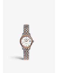 Longines - L4.274.3.99.7 Flagship 18ct Rose-gold, Stainless Steel And 0.034ct Diamond Automatic Watch - Lyst