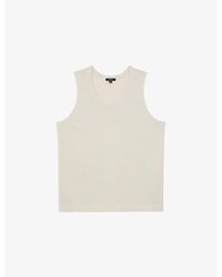 Reiss - Textured Round-Neck Stretch-Woven Vest - Lyst
