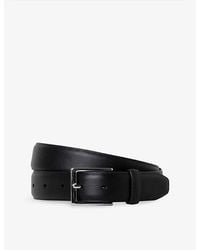 Hackett - Feather-Edge Leather Belt - Lyst
