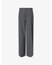 THE GARMENT - Grand Wide-Leg Stretch-Woven Trousers - Lyst