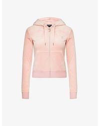 Juicy Couture - Robertson Logo-embellished Velour Hoody X - Lyst
