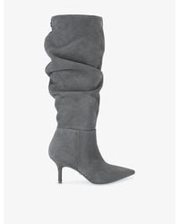 Carvela Kurt Geiger - Spirit Slouch Suede Heeled Knee-High Boots - Lyst