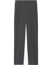 Claudie Pierlot - Slim-fit Tapered-leg High-rise Stretch Wool-blend Trousers - Lyst
