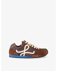 Loewe - Ballet Runner 2.0 Nylon And Leather Low-Top Trainers - Lyst