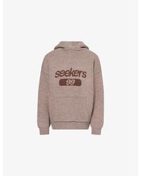 Sisters & Seekers - Seekers Logo-Print Knitted Hoody - Lyst
