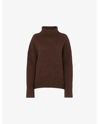 Whistles - Roll-Neck Knitted Wool Jumper - Lyst