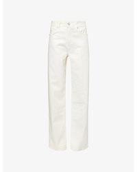 PAIGE - Aniv Sasha Straight-Leg Denim Jeans - Lyst