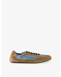 Prada - Collapse Re Nylon And Suede Trainers - Lyst