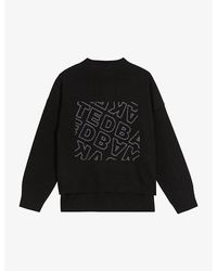 Ted Baker - Elonia Logo-embroidered Mock-neck Stretch-knit Jumper - Lyst