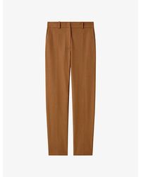 JOSEPH - Coleman Slim-Fit Straight-Leg Stretch-Gabardine Trousers - Lyst