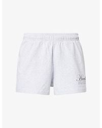 Sporty & Rich - Ny Health Disco Cotton Shorts - Lyst