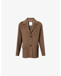 Max Mara - Notch-Lapel Single-Breasted Wool Jacket - Lyst