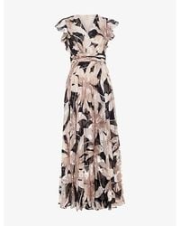 Phase Eight - Liana Printed-Burnout Woven Maxi Dress - Lyst
