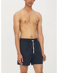 Polo Ralph Lauren - Mens Polo Black Traveller Logo-embroidered Swim Shorts Xxl - Lyst