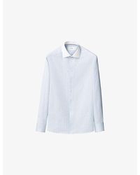Eton - Signature Twill Striped Slim-Fit Cotton Shirt - Lyst