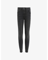 AllSaints - Miller Pushup Skinny-Leg High-Rise Cotton-Blend Stretch-Denim Jeans - Lyst