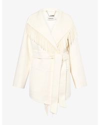Jonathan Simkhai - Rowen Fringed Wool-Blend Jacket - Lyst