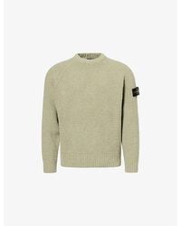 Stone Island - Compass-Badge Full Rib Cotton Boucle Jumper - Lyst