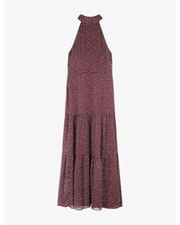 OMNES - Romeo Polka-Dot Chiffon Maxi Dress - Lyst