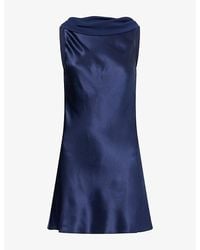Reformation - Jonelle Low-Back Silk Mini Dress - Lyst