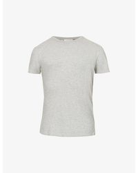 Orlebar Brown - Sammy Marled Crewneck Cotton-Jersey T-Shirt - Lyst
