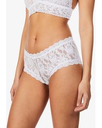 Hanky Panky - Signature Mid-rise Stretch-lace Brief - Lyst