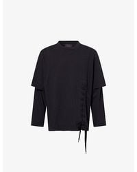Simone Rocha - Layered Long-Sleeve Cotton-Jersey T-Shirt - Lyst