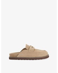 Dune - Goldens Suede Mule Loafers - Lyst