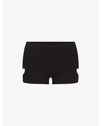 Skims - Micro Heart Worn-In Cotton-Jersey Shorts - Lyst