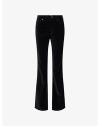 Rag & Bone - Dahlia Full Flared Stretch-Cotton Trousers - Lyst