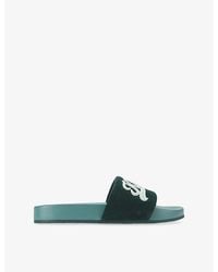 Kurt Geiger - Script Suede Slides - Lyst