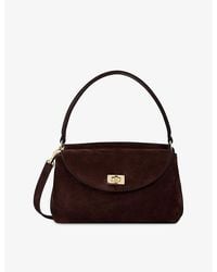Sandro - Le Mini Grand Bazaar Suede Shoulder Bag - Lyst