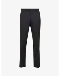 Oscar Jacobson - Diego Regular-fit Tapered Leg Wool Trousers - Lyst