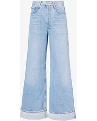 Agolde - Dame Wide-leg High-rise Recycled-cotton Jeans - Lyst