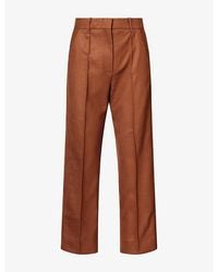 ME+EM - Cropped Straight-Leg Wool-Blend Trousers - Lyst