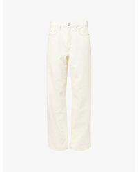 Rag & Bone - The Shea Straight-Leg Mid-Rirse Jeans - Lyst