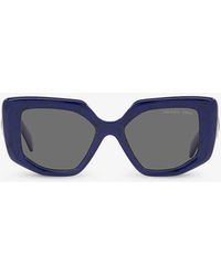 Prada - Pr 14zs Irregular-frame Acetate Sunglasses - Lyst