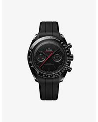 Omega - Speedmaster Dark Side Of The Moon Ceramic Rubber-Strap Watch 44.25Mm - Lyst
