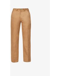 ICECREAM Work Regular-fit Straight-leg Cotton-twill Pants - Brown