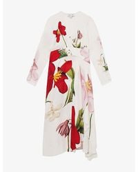 Reiss - X Nygb Nola Floral-Print Woven Maxi Dress - Lyst